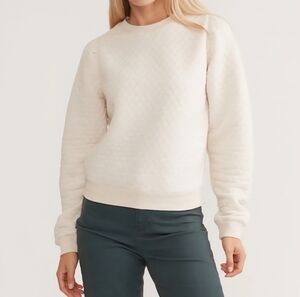 Marine Layer Corbet Quilted Puff Sleeve Sweater